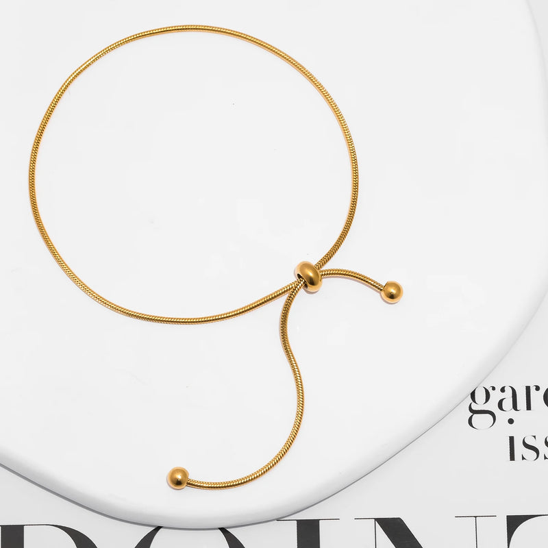 Pulseira minimalista Banhado a Ouro 18K