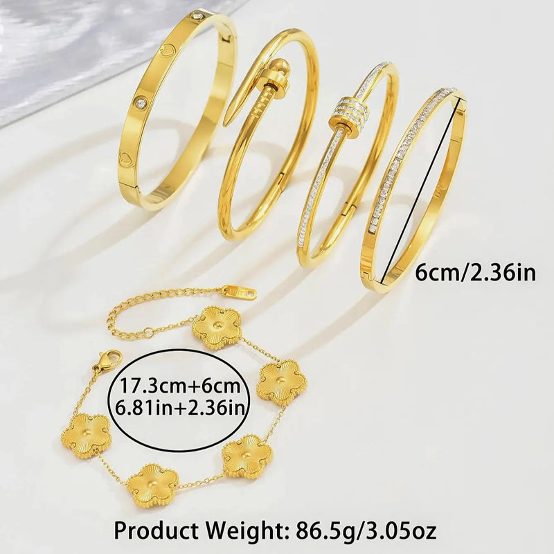 Pulseira Trevo da Sorte – Elegância