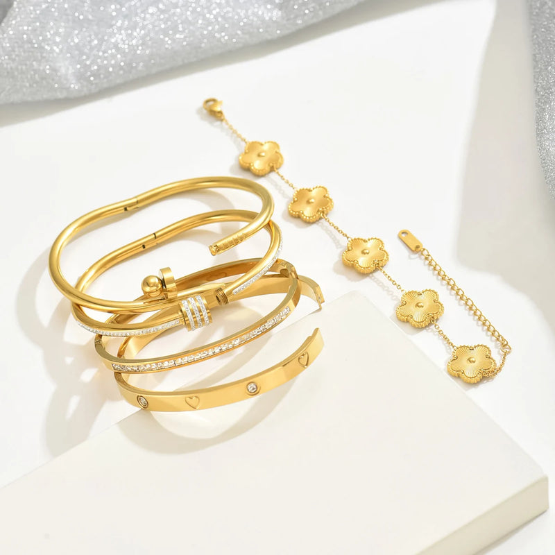 Pulseira Trevo da Sorte – Elegância